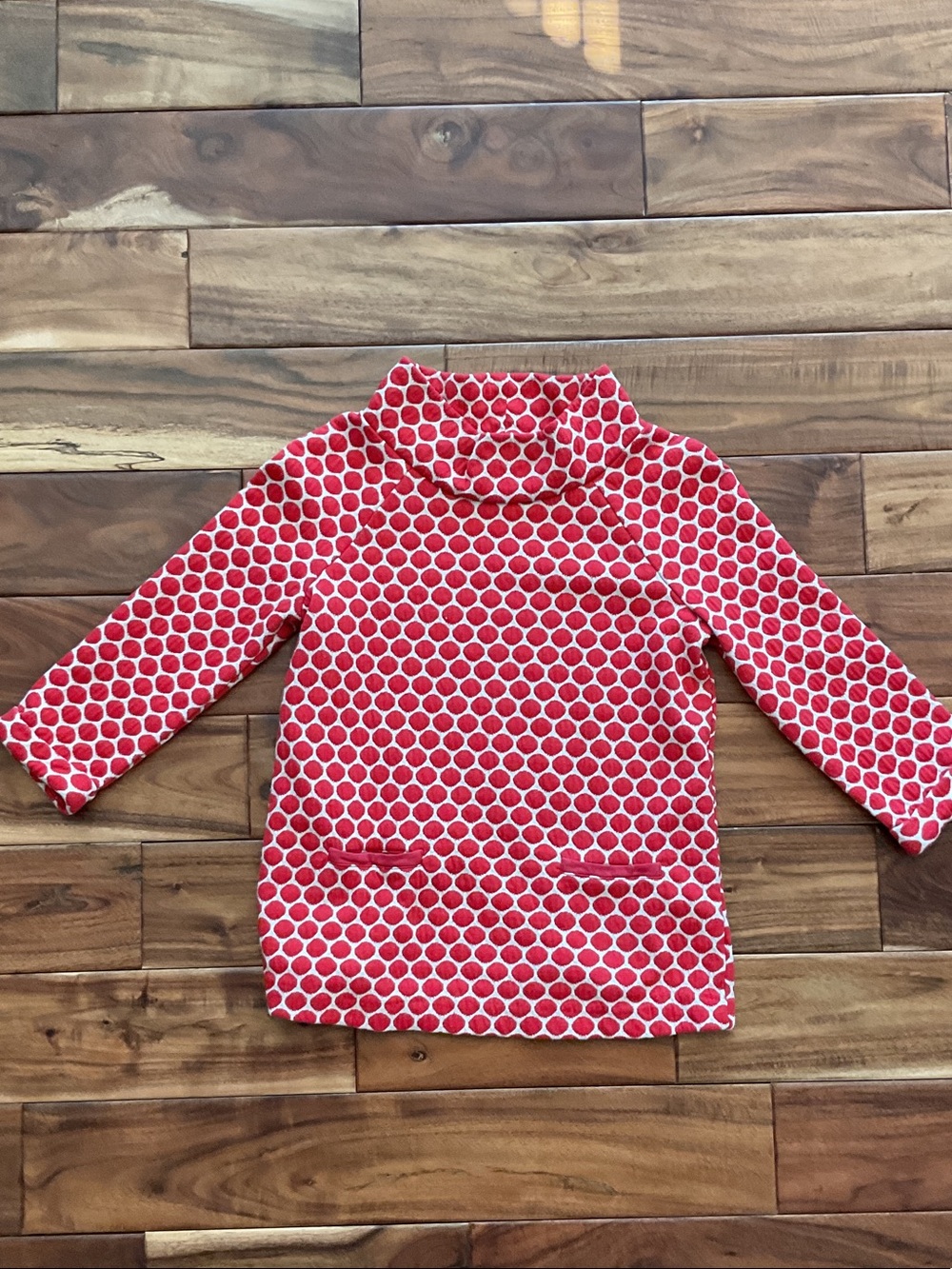 Boden Red and White Polka Dot Top